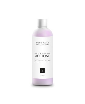 OCHO NAILS Hybrid Soak Off Remover Acetone 1000ml - strawberry